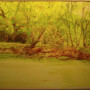 Yellow Waters  (for Repin). 2021,188 x 227 cm, oil on wax, on canvas, on
panel